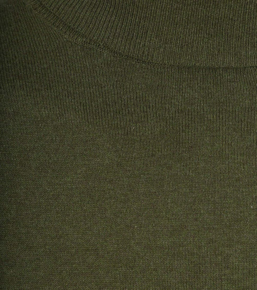Steppin' Out coltrui cotton cashmere olijfgroen | Regular-fit