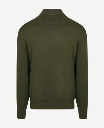 Steppin' Out coltrui cotton cashmere olijfgroen | Regular-fit