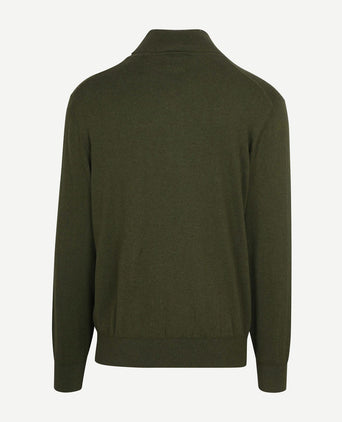 Steppin' Out coltrui cotton cashmere olijfgroen | Regular-fit