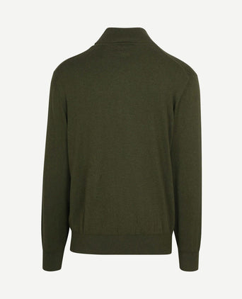 Coltrui cotton cashmere olijfgroen