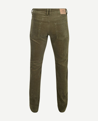 Steppin' Out corduroy broek johnson groen | Regular-fit
