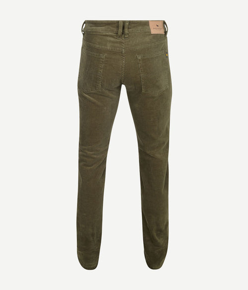 Steppin' Out corduroy broek johnson groen | Regular-fit