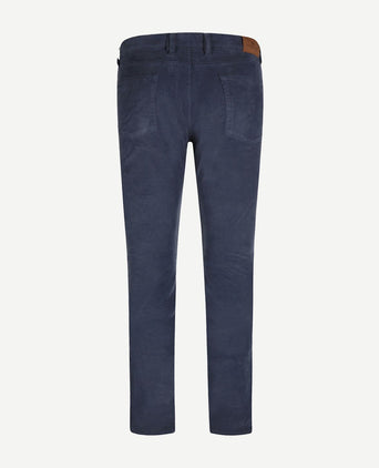 Steppin' Out corduroy broek johnson indigo blauw | Regular-fit