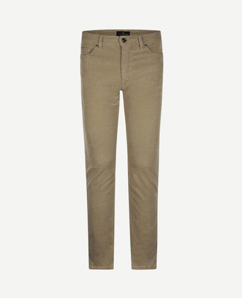 Corduroy broek johnson sand