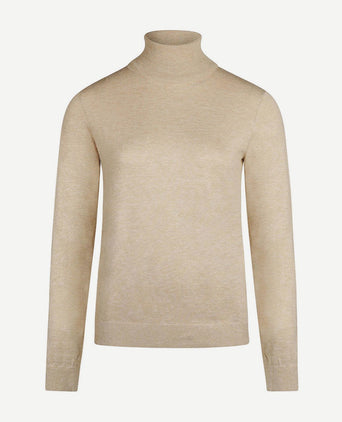 Steppin' Out dames coltrui cotton cashmere beige | Regular-fit