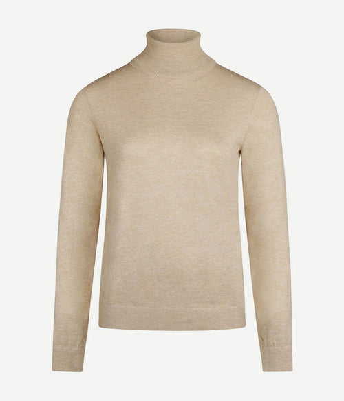 Steppin' Out dames coltrui cotton cashmere beige | Regular-fit