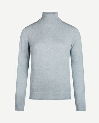 Dames coltrui cotton cashmere lichtblauw