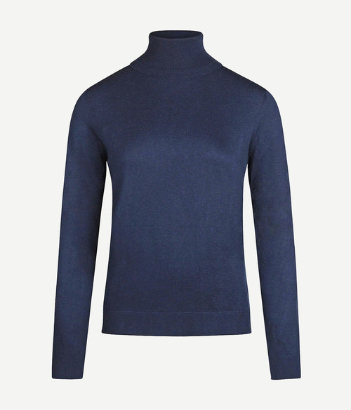 Steppin' Out dames coltrui cotton cashmere donkerblauw | Regular-fit