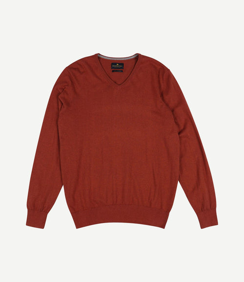 Dames trui cotton cashmere rood