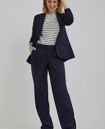 Steppin' Out damesbroek milano donkerblauw | Regular-fit