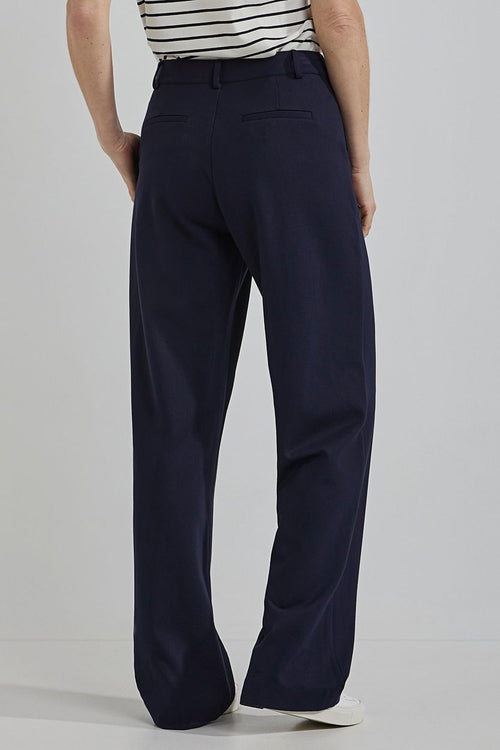 Steppin' Out damesbroek milano donkerblauw | Regular-fit