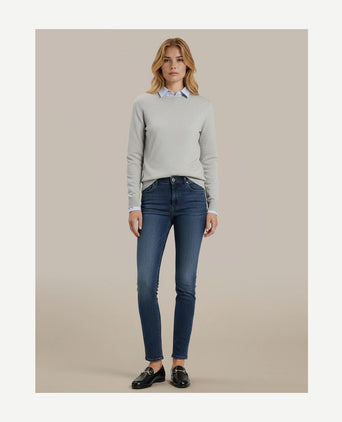 Steppin' Out damestrui cotton cashmere lichtgrijs | Regular-fit