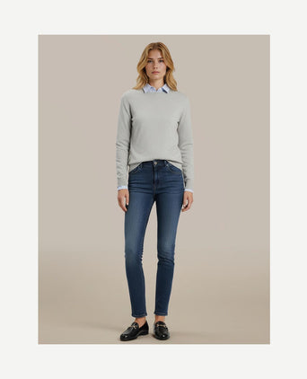 Damestrui cotton cashmere lichtgrijs