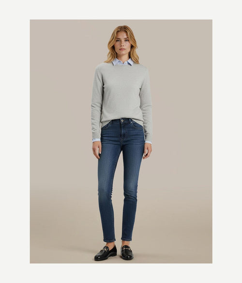 Steppin' Out damestrui cotton cashmere lichtgrijs | Regular-fit