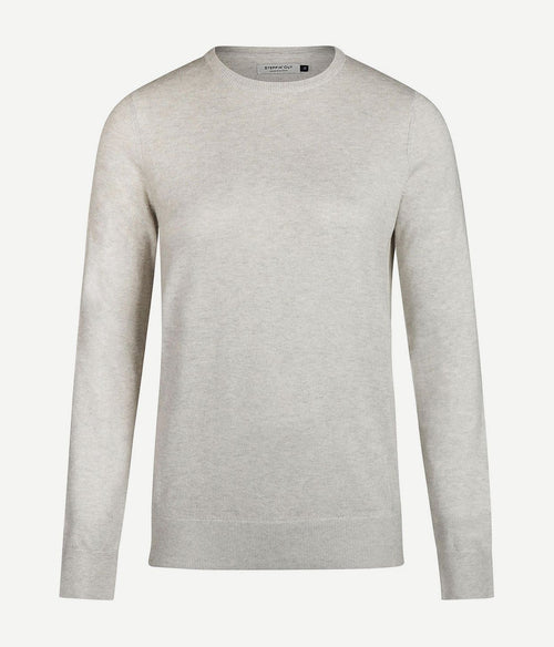 Steppin' Out damestrui cotton cashmere lichtgrijs | Regular-fit