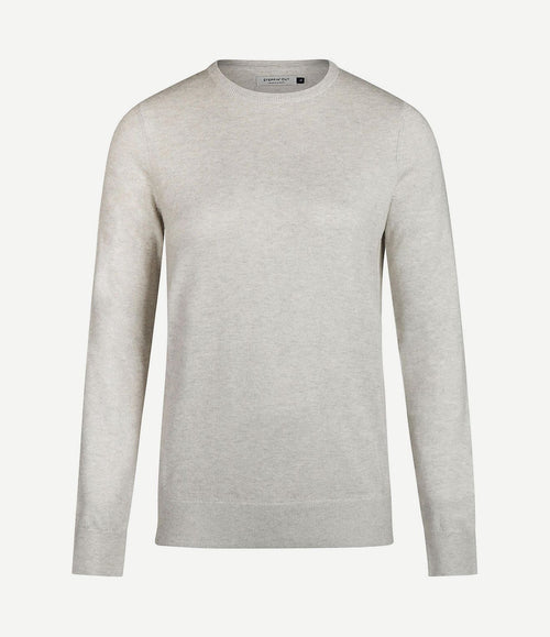 Damestrui cotton cashmere lichtgrijs