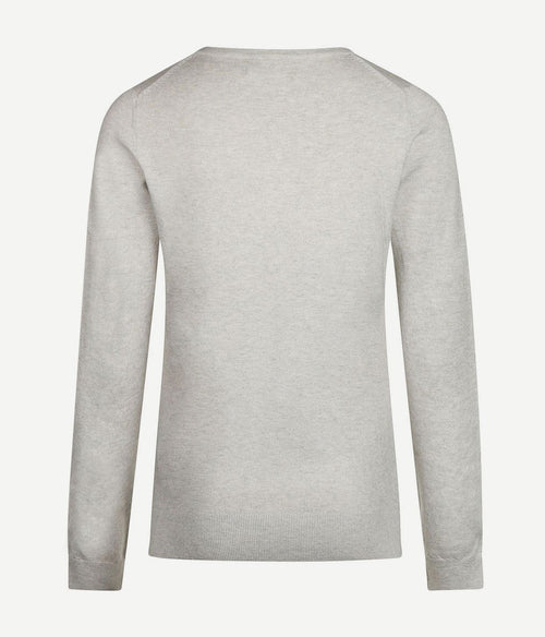 Steppin' Out damestrui cotton cashmere lichtgrijs | Regular-fit