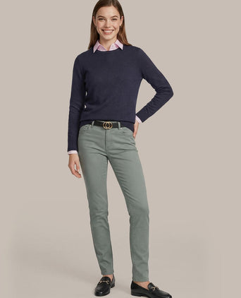 Damestrui cotton cashmere donkerblauw