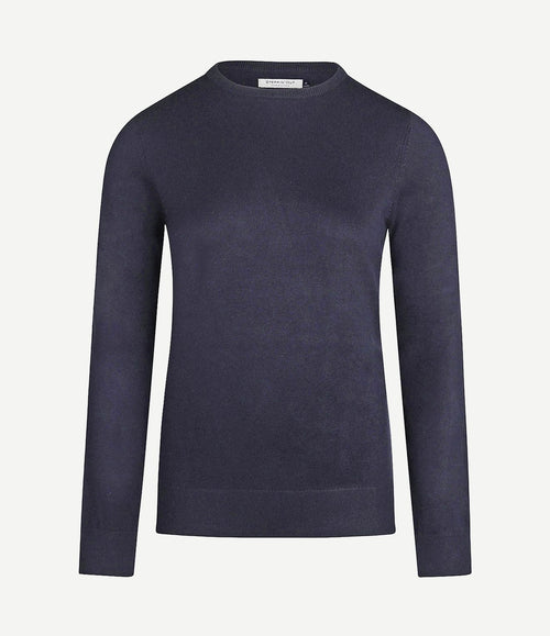 Damestrui cotton cashmere donkerblauw