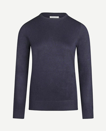 Damestrui cotton cashmere donkerblauw
