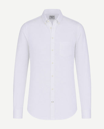 Extra long sleeves fine Oxford overhemd