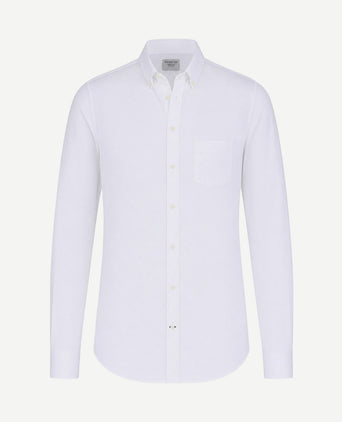 Extra long sleeves fine Oxford overhemd
