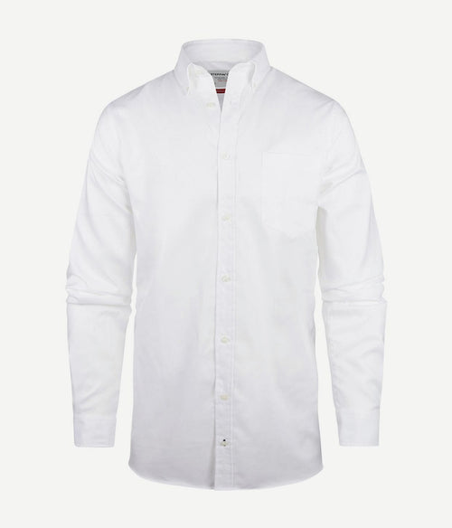 Steppin' Out extra long sleeves overhemd twill wit | Regular-fit