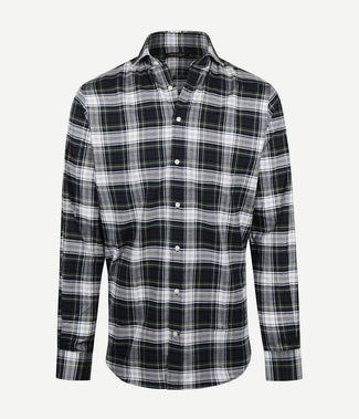 Steppin' Out flanel overhemd ruit blauw groen | Regular-fit Steppin' Out flanel overhemd ruit blauw groen | Regular-fit