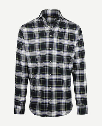 Steppin' Out flanel overhemd ruit blauw groen | Regular-fit