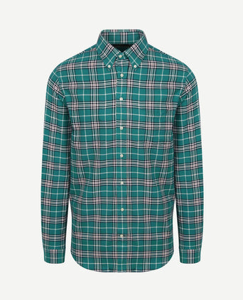 Flanel overhemd ruit groen