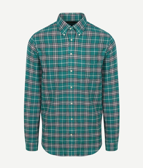 Flanel overhemd ruit groen