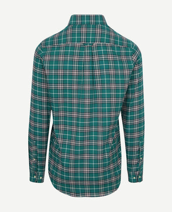 Steppin' Out flanel overhemd ruit groen | Regular-fit