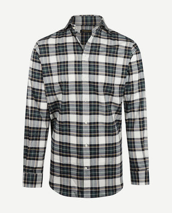 Steppin' Out flanel overhemd ruit zwart groen | Regular-fit