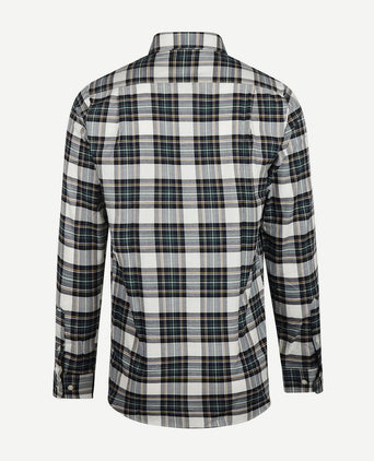 Steppin' Out flanel overhemd ruit zwart groen | Regular-fit