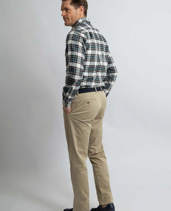 Steppin' Out flanel overhemd ruit zwart groen | Regular-fit