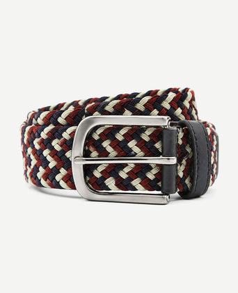 Geweven riem multicolour donkerblauw