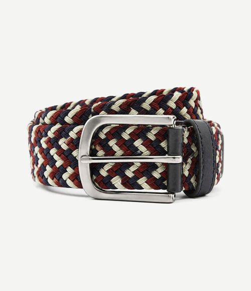 Geweven riem multicolour donkerblauw