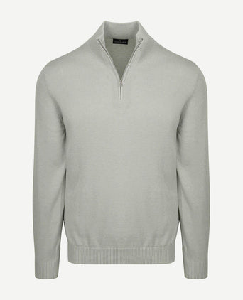 Half-zip trui colin grijs