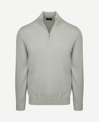 Half-zip trui colin grijs