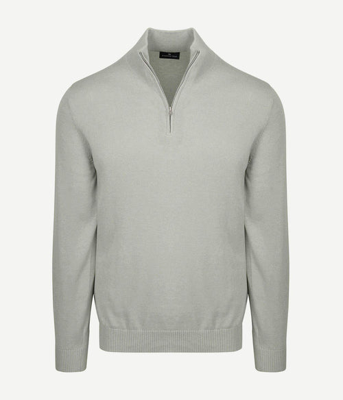 Half-zip trui colin grijs