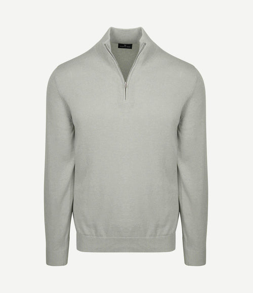Half-zip trui colin grijs