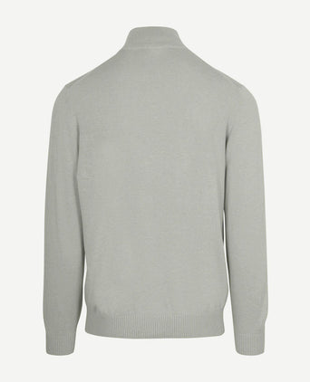 Half-zip trui colin grijs