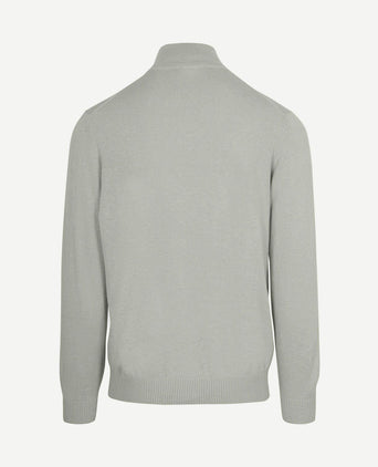 Half-zip trui colin grijs