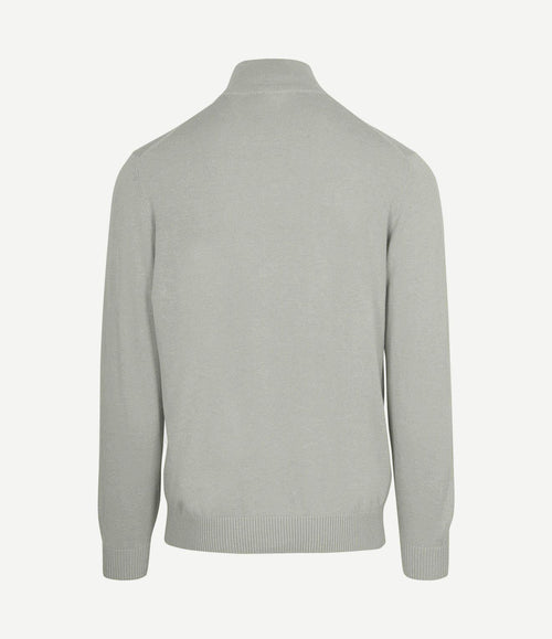 Half-zip trui colin grijs