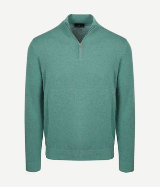 Half-zip trui colin groen Half-zip trui colin groen