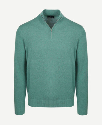Half-zip trui colin groen