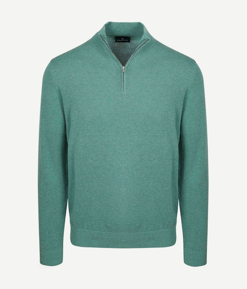 Half-zip trui colin groen