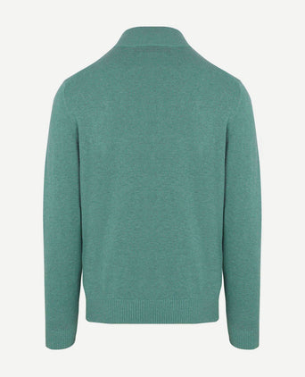 Half-zip trui colin groen