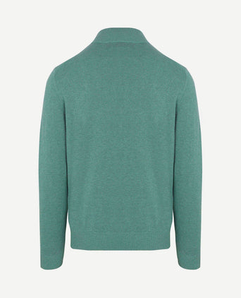 Half-zip trui colin groen