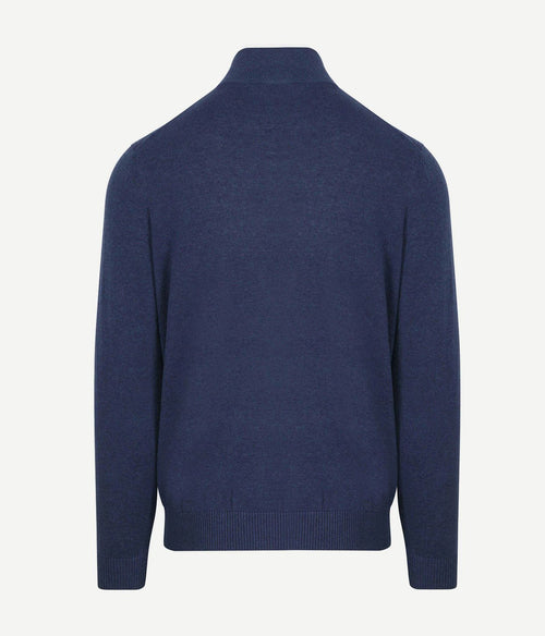 Half-zip trui colin indigo denim